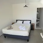Minimal Cream Pool-front In Páros