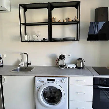 Minimal Cream Pool-front In * Parikia (Paros)