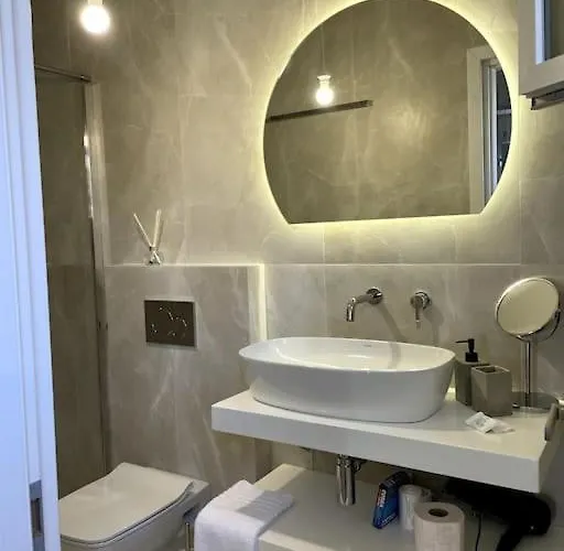 Minimal Cream Pool-front In Apartment