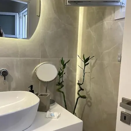 Minimal Cream Pool-front In Apartment *