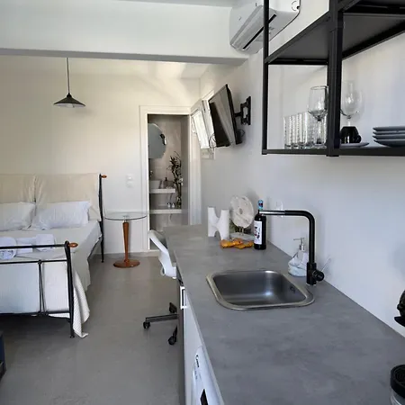 Minimal Cream Pool-front In Apartment